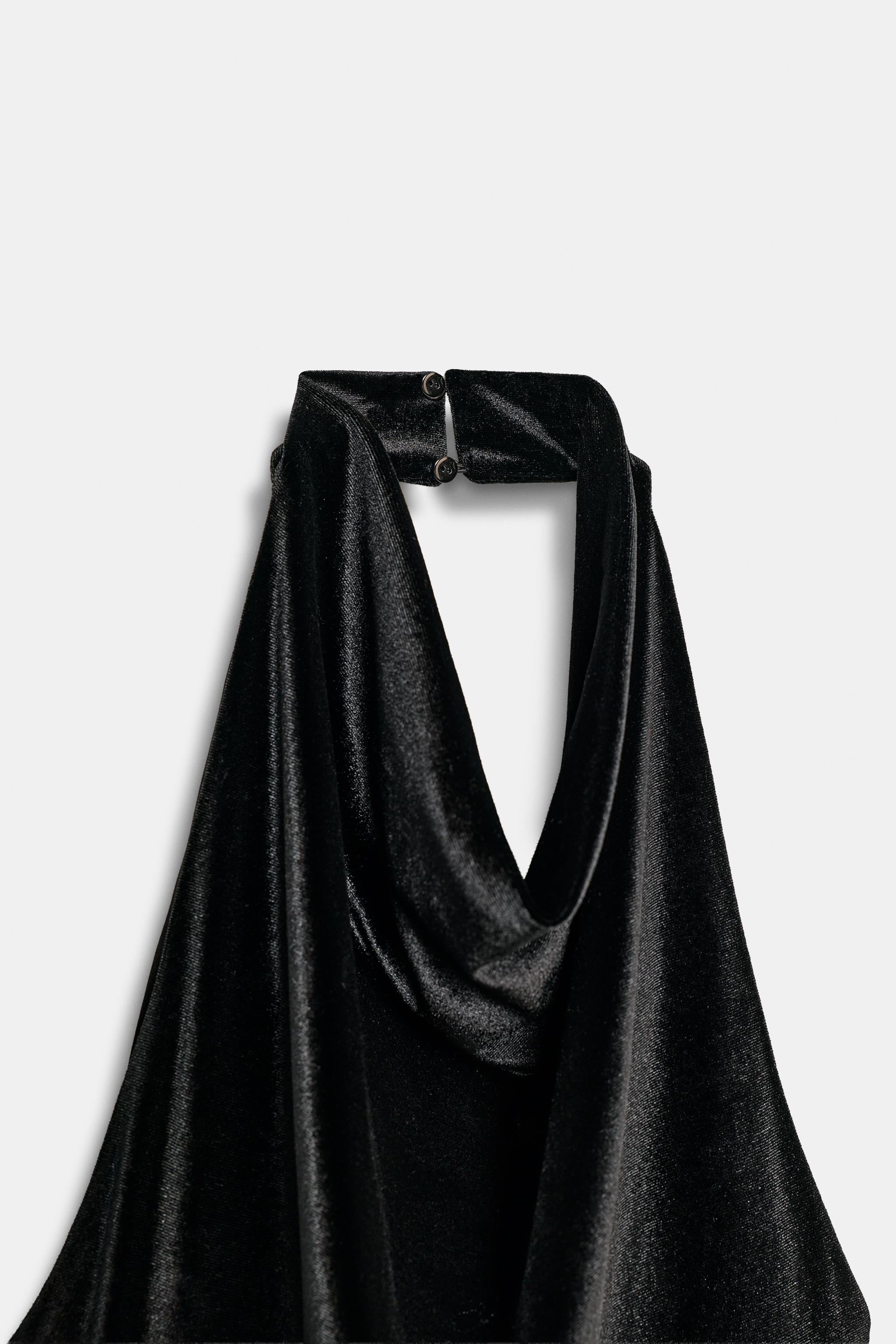 MIDI VELVET LACE DRESS